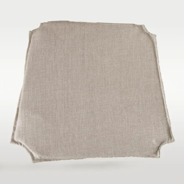 Leinen Sitzkissen für Wishbone Chairs beige
