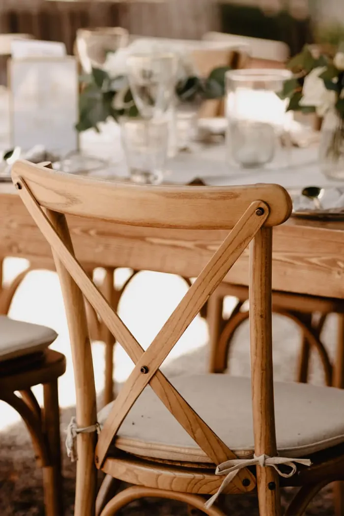 Cross Back Chairs Holz – Bild 2