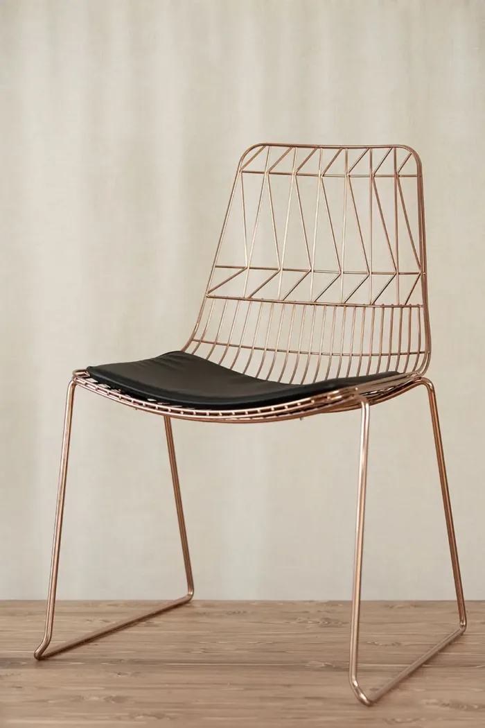 Sitzkissen für Lucy Wire Chairs in schwarz